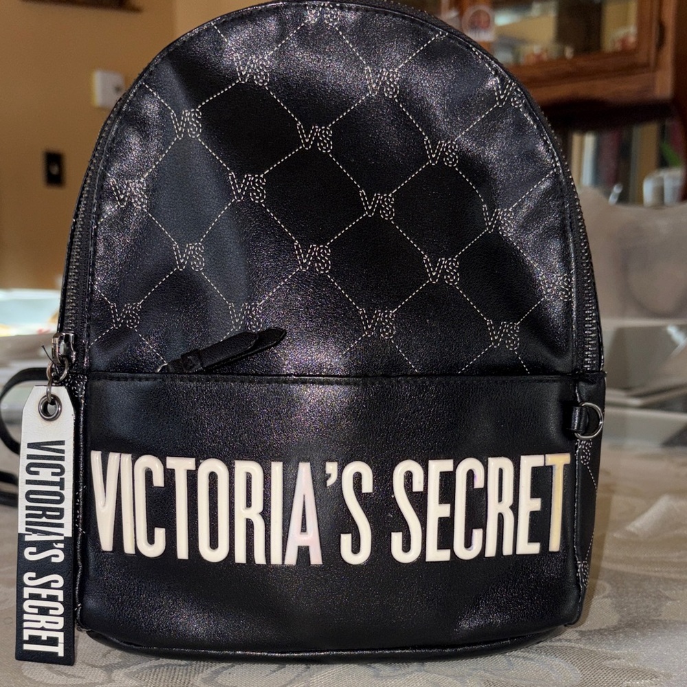 Victoria's Secret Shimmering Black Backpack